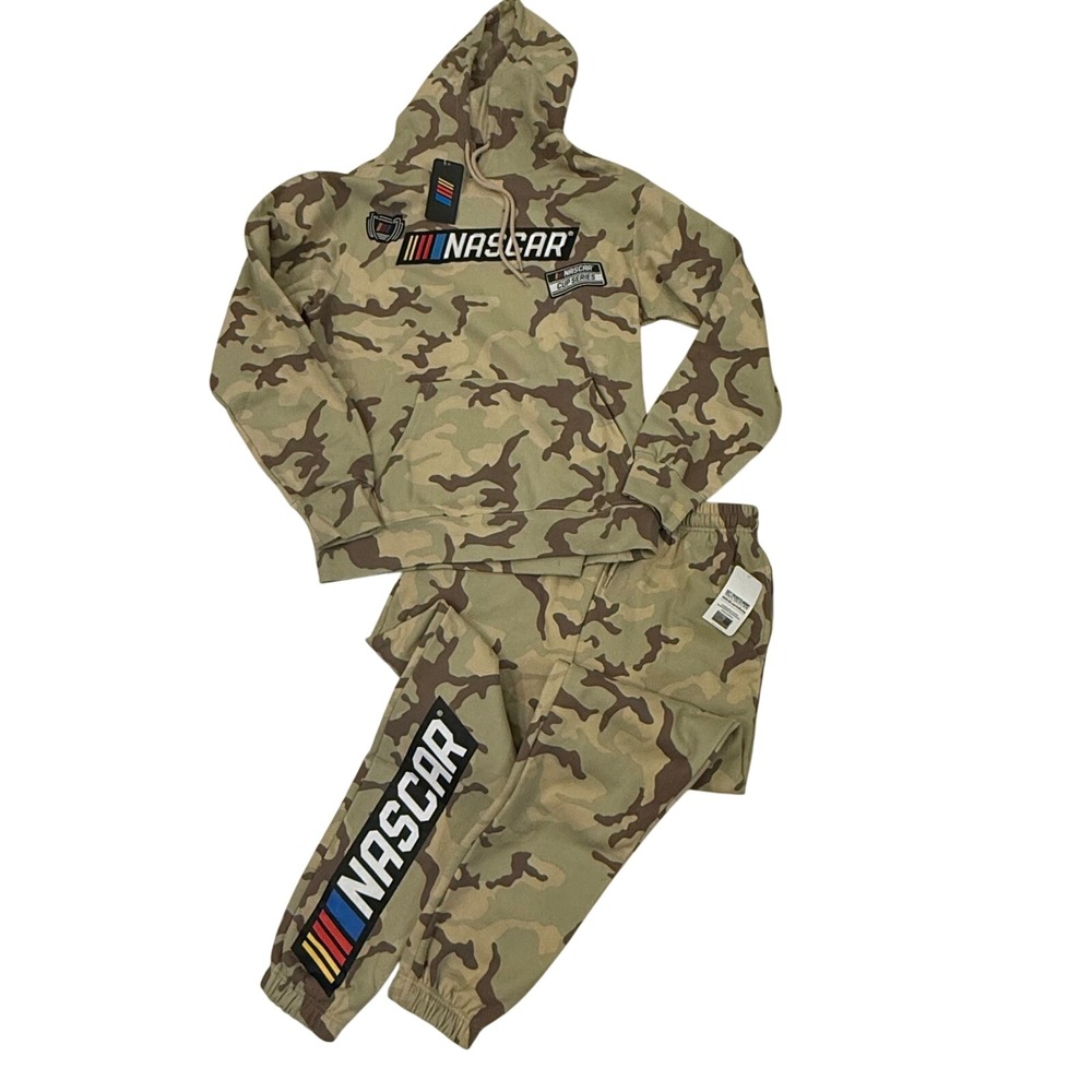 NASCAR Camo Hoodie Sweatshirt Jogger Pants Set Men's‎ M